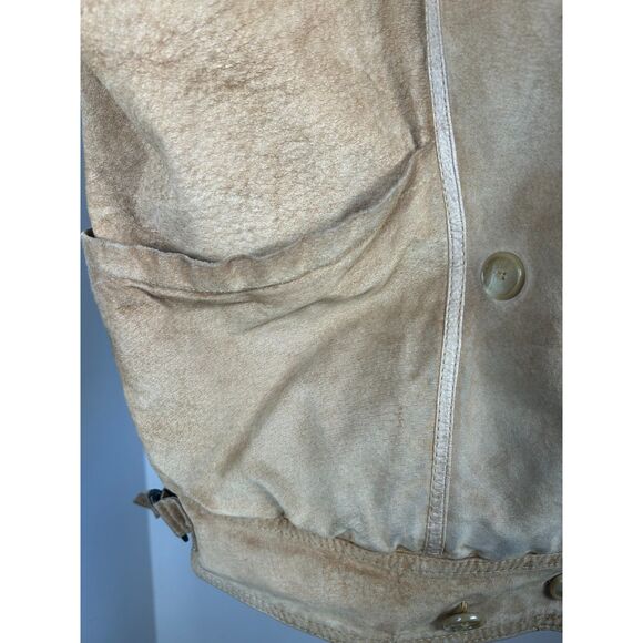 Vintage Compagnie Internationale Express Suede Jacket Bomber Leather L - Picture 4 of 14